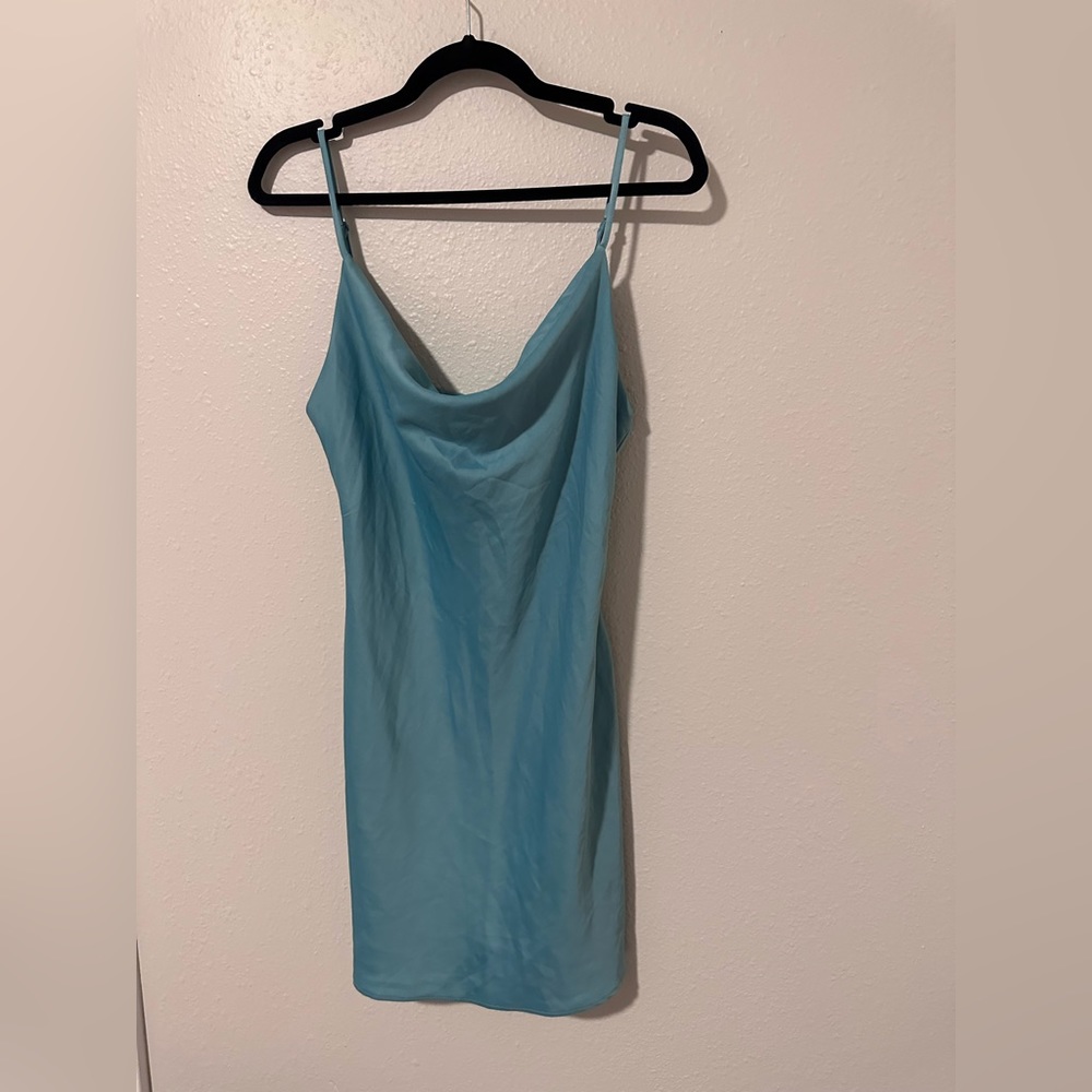 OU Mallory cowl-neck slip dress